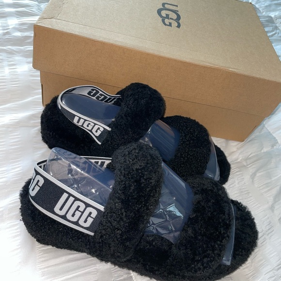 SOLD: UGG Oh Yeah Slides - Picture 1 of 4